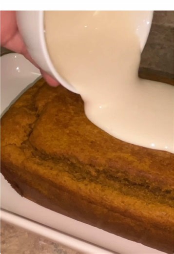 Satisfying Pumpkin Spice Loaf Icing Pour ASMR
