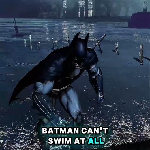 What happens when you dive into the water in all the batman games #shorts #videogames #batman