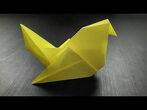 Como hacer un pájaro de papel facil - Origami
