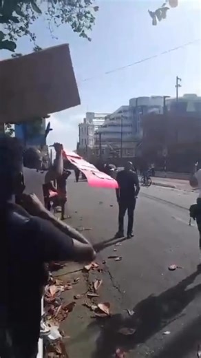 Riot squad called out to deal with protesters demanding the dismissal of the CoP... | Angry Trini