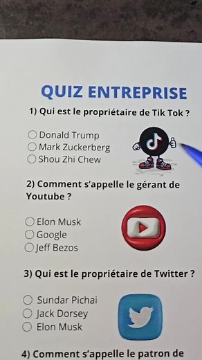Quiz Entreprise : Teste ta Culture Générale !