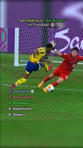 Top Hilarious Air Kicks in Football 😭
