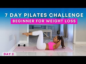 7 Day Beginner Pilates Challenge for Weight Loss | DAY 2 | Abs + Arms