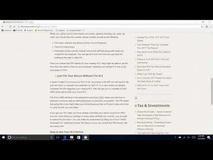 What to Do If You Don’t Have Your W2 Form