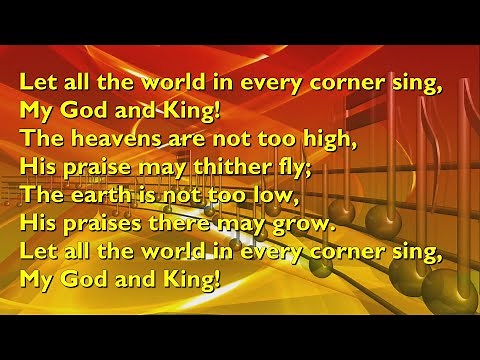Let All the World (Tune: Luckington - 2vv) [with lyrics for congregations]