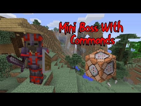How to make a mini boss in Minecraft (Bedrock Commands)
