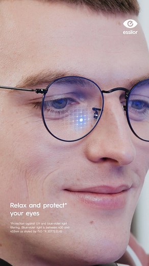 Are your eyes overstimulated? Let your eyes relax with Eyezen lenses by Essilor. | Essilor
