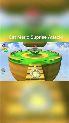 Cat Mario Used Suprise Attack!