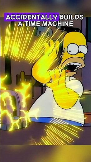 when homer builds a time machine #simpsons #thesimpsons #cartoon