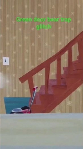 hello neighbor act3 how to unlock the green door with a bear trap glitch