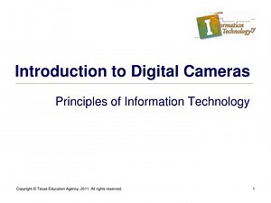 Introduction to Digital Cameras - SlideServe