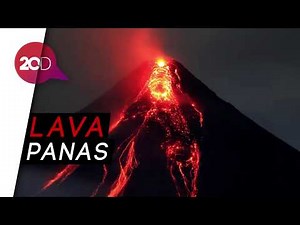 Mengerikan! Video Gunung Mayon Keluarkan Lava Panas