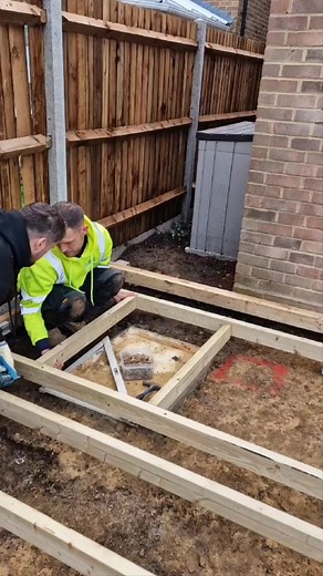 The Laurel Project 🌿 Installing frame work for 1 of 3 man hole trap doors using Simpson Strong-Tie joist hangers 👍 #manhole #decking #framework #trapdoor #landscaping #garden #reels #facebookreel | RKS Landscapes