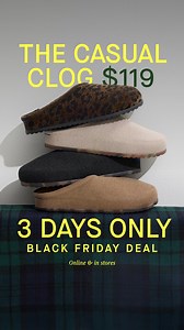 Only 3 days! Shop The Casual Clog at $119—online and in stores. This won’t last. Ends Friday. | Rothy's
