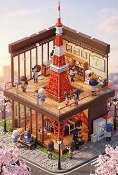 Paris Fantasy: Cute Animated Characters Come Alive Around the Eiffel Tower