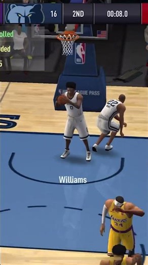 Ray Allen with the euro step slam dunk