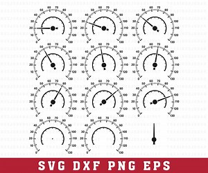 Speedometer SVG, DXF, PNG, Eps. Birthday Speedometer Clipart. Cut File for Cricut. - Etsy