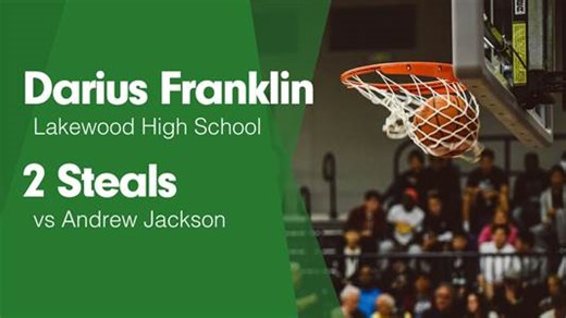 Darius Franklin Game Report: vs Hartsville