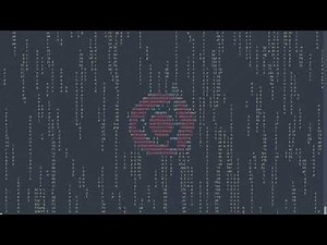 animatrix: ascii animation + matrix effect in a terminal window