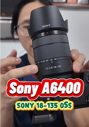 Combo Sony A6400 với Lens 18-135 OSS