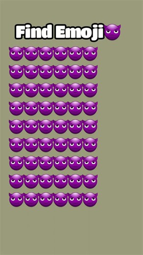 Emoji Spotting Challenge 🔍 | How Sharp Are Your Eyes?#find #emojichallenge