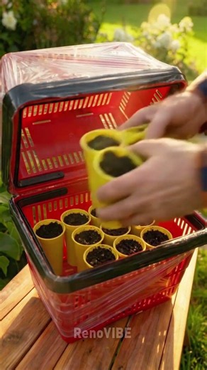 Garden Gadget Made From a Plastic Basket for Lush Harvest 🍅