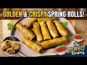 How To Make Crispy Spring Rolls | Homemade Wrappers & Filling!