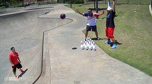 Watch these epic bowling trick shots from ‘Dude Perfect'