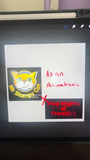 Digital Art of Stampy Cat as FNAF Animatronic