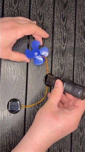 Flashlight Powers a Motor?!