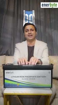Enerbyte 24V Lithium-Ion Battery with Smart Built-in BMS | Inverter-Compatible