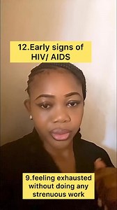 12. Early signs of HIV / AIDS 👇🏻 | princess omo Edo