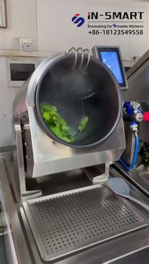 No Chef Needed? In-Smart Stir Fry Machine with Touchscreen & Auto Seasoning