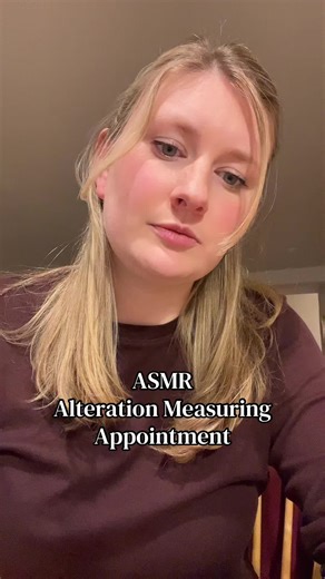 ASMR alteration measurement appointment can’t wait to have your dress made at your next appointment! #asmr #asmrmeasuring #measuring #asmrsounds #asmrrelax