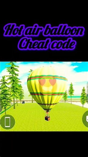 Hot air balloon cheat code #indianbikedriving3d #games #shortvideo #shortsfeed #shorts