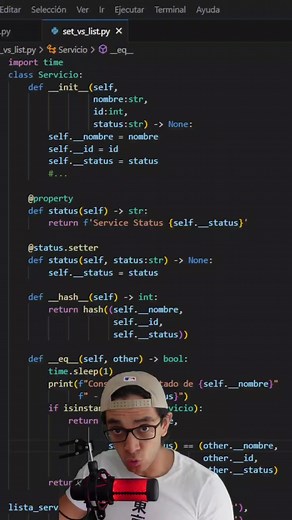 24K views · 1K reactions | Ejemplo práctico del funcionamiento de los sets en python. #python #programacion #programacionorientadaaobjetos #aprendepython #aprendeprogramacion | Pildoras de programación | Facebook