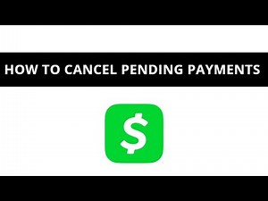 How to cancel pending payments on Cash App?