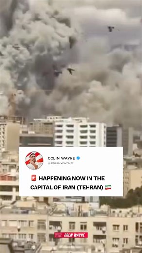 🚨 Happening now in the capital of Iran (Tehran) 🇮🇷 | Colin Wayne