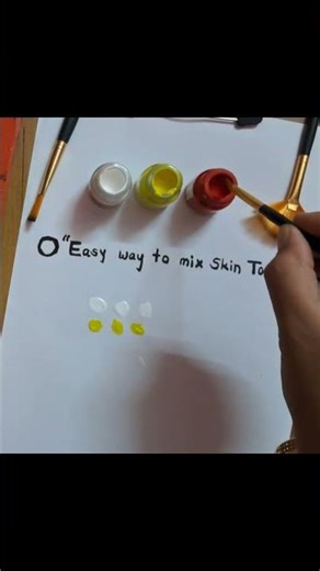 Easy way to skin tone/How to make skin colour/skin colour preparation/ Hoe to make peach colour