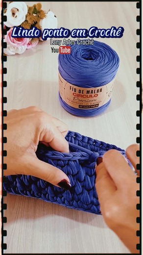 O ponto cesto é lindo e fácil de fazer! 😍 #PontoCesto #Artesanato #DIY | Lany Artes Crochê