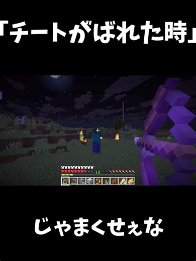 マイクラでのチート発覚時の面白い言い訳