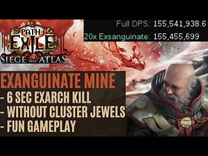 Path of Exile 3.22 - Low Life Exsanguinate mine build - Trial of the Ancestors