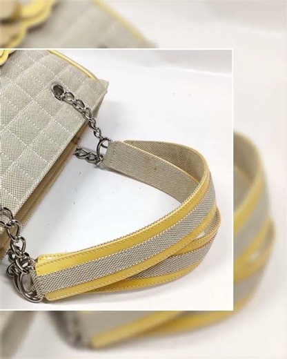 Chanel Tote Bag Beige Canvas