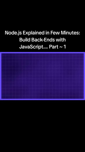 Node.js Explained in 8 Minutes: Backend Development Basics