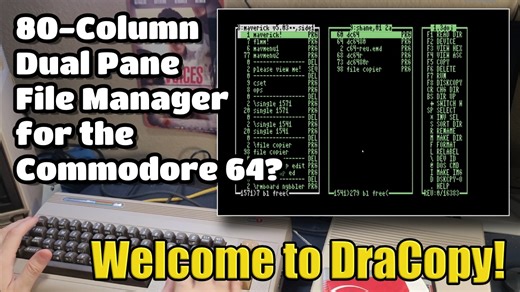 DraCopy File Manager Brings Dual-Pane Control to the C64 - The Oasis BBS
