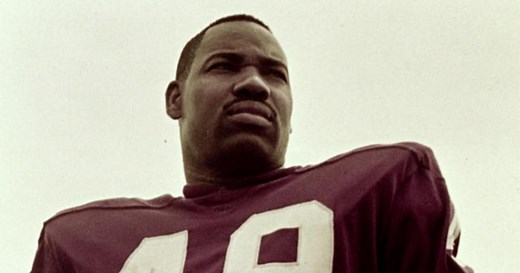Bobby Mitchell, the first black football player for the Washington Redskins