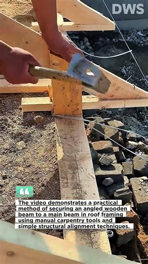 Smart Wood Joint Technique for Roof Frame | Fast Carpentry Method