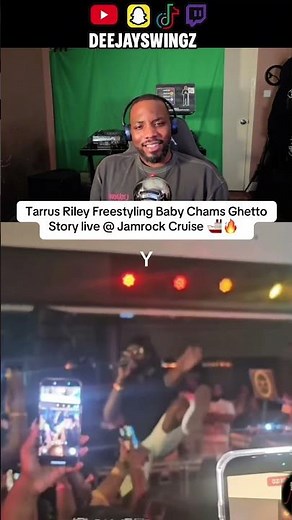 Tarrus Riley Freestyling Baby Chams Ghetto Story live @ Jamrock Cruise 🚢🔥