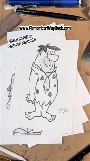Drawing a Hanna-Barbera character every day for a month! #hannabarbera #sketching #cartoon #drawing