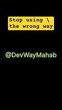 Stop using \ the wrong way in Python! | Raw Strings to the Rescue